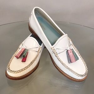White Willow Patent Leather Tassel Weejun Loafers